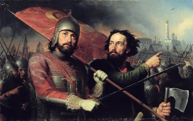 Der nationale Aufstand von Kusma Minin und Graf Dmitri Poscharski, 1850
